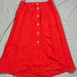 Loft Linen Blend Skirt NWOT